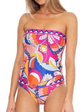 Trina Turk Women Sevilla Tankini Top - size 10 (EUC)